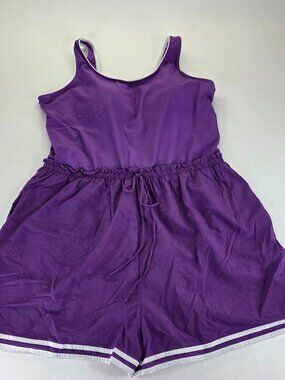Swim 365 Swimsuits For All Swim Romper Plus 24W Purple Shorts One Piece